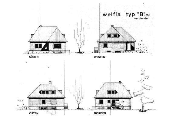 Hausansichten Zeichnungen