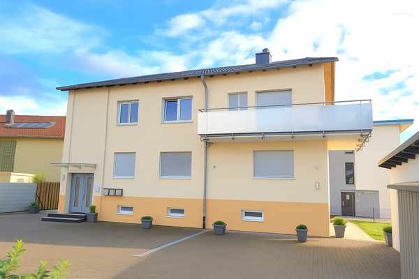 Hausansicht Hofseite (KI-generiert)