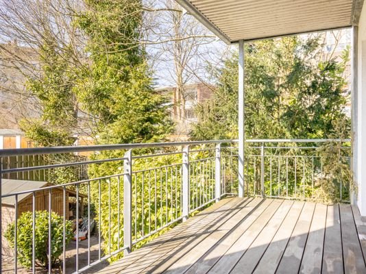 Balkon in Süd/West Ausrichtung