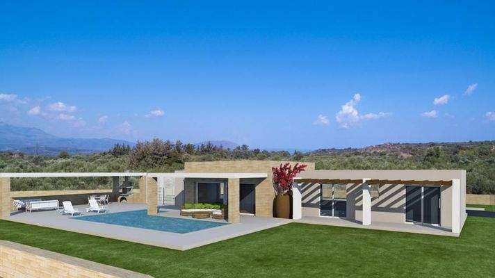 Kreta, Kefalas: NEUBAU! Gemütliche Villa unter den Olivenbäumen zu verkaufen