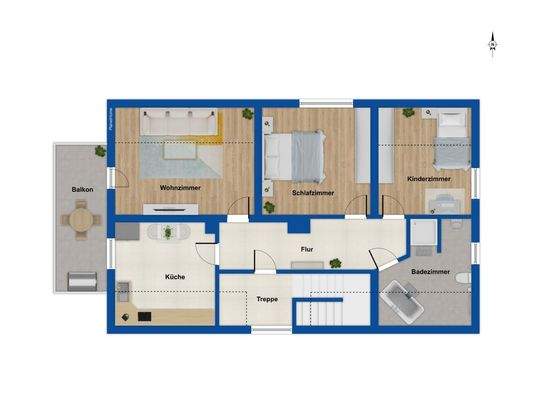 Grundriss Obergeschoss