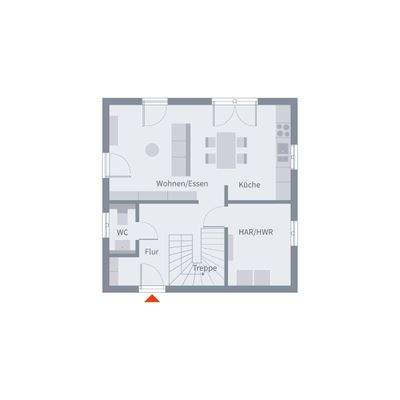 Erdgeschoos Grundriss ( Muster) 