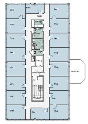 Grundrissbeispiel kleinteilige Verzimmerung