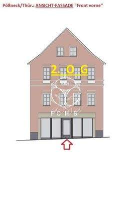 Pößneck Büro 2. OG ANSICHT-Fassade Front vorne 2