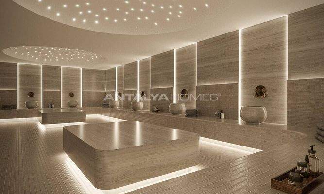 Flats in a Complex with Rich Amenities in Oba Alanya