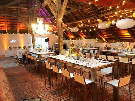 Loo im Veranstaltungskleid