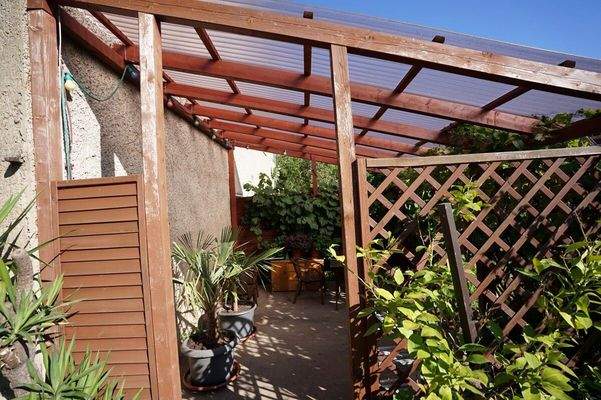 Terrasse vermietetes Haus