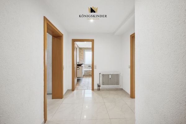 Eingangsbereich zur Erdgeschosswohnung 