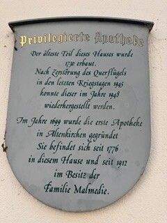 Historische Hinweistafel