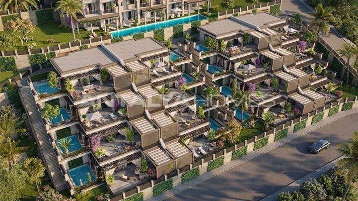 Sea View Apartments in a Luxury Complex in Kargicak Alanya