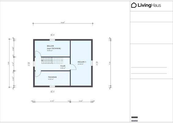 Kellergrundriss LivingHaus
