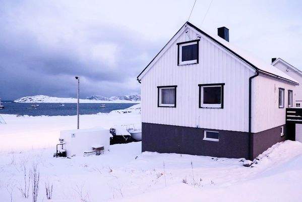 Anglerbasis Haus in Bucht