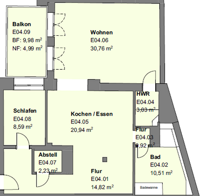 Grundriss (unverbindliche Darstellung)