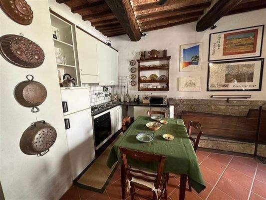 Küche in der oberen Etage