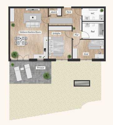 Beispiel EG-Grundriss