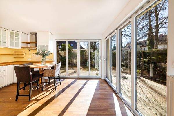 aufschiebbare Eckfenster