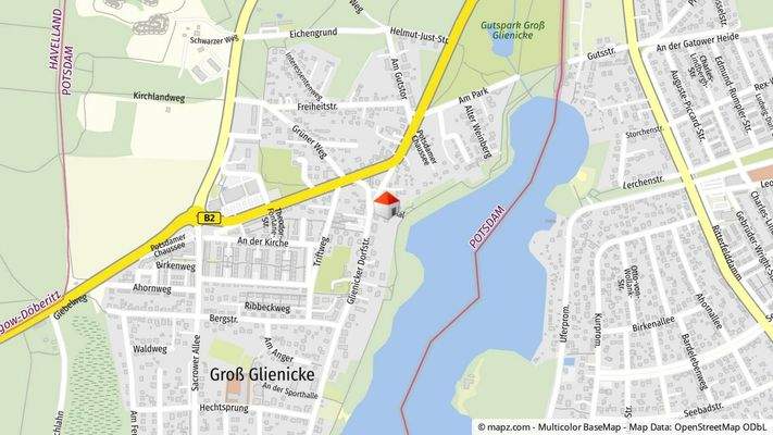 Geolyzer Kartenausschnitt