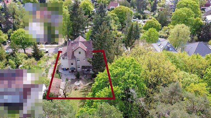 Gartenansicht von oben