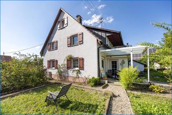 Ansicht Garten Richtung Terrasse