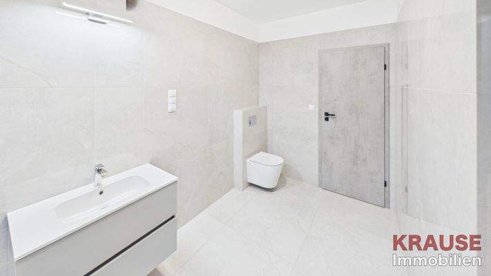 Badezimmer mit Sauna Haus 1