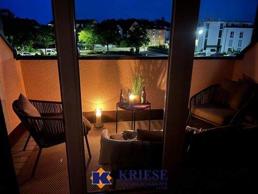 Südbalkon/Loggia bei Nacht