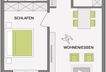 Grundriss Wohnung 1, 6, 13
