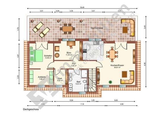 DG-Penthouse mit Dachterrasse