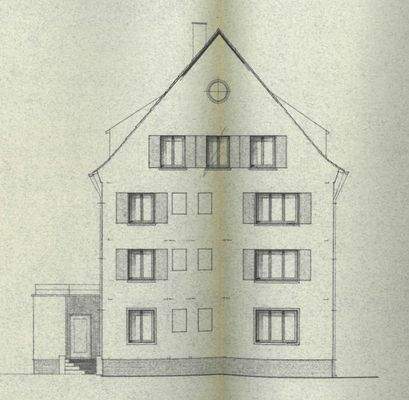 Mehrfamilienhaus - Ansicht Süd + Nord