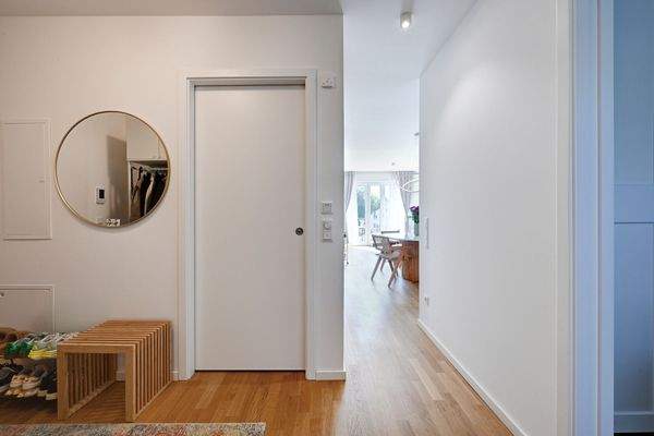 Ein harmonischer Übergang: Flur, Wohn- und Schlafräume