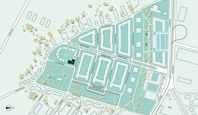 Lage der Eigentumswohnung im Quartier