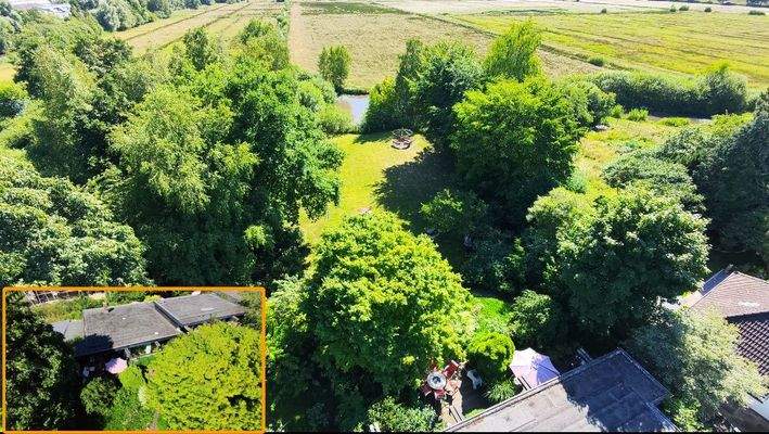 Grundstück aus der Vogelperspektive