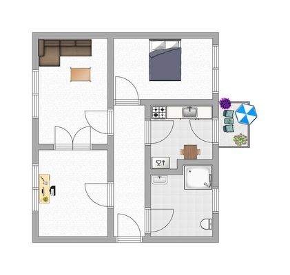 Grundriss Skizze nicht bemaßt!