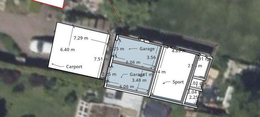 Grundriss Garage Schuppen Carport