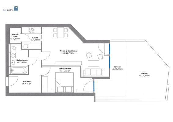 Wohnungsgrundriss (Skizze)