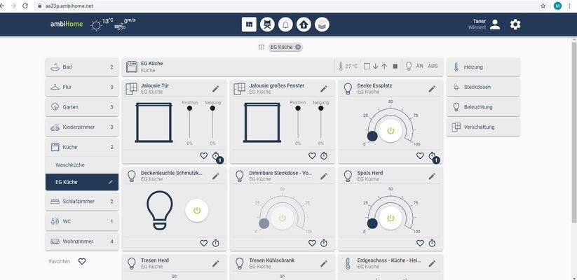 Smarthome / Tabletsteuerung