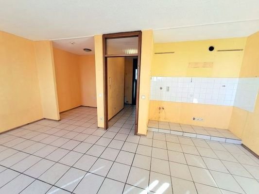 Schlafnische und Küchennische