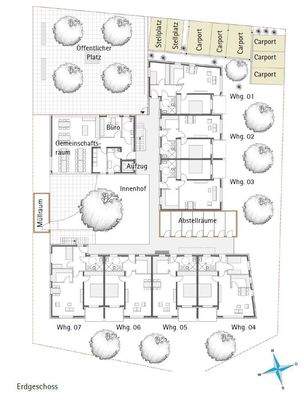 Grundrissplan Erdgeschoss