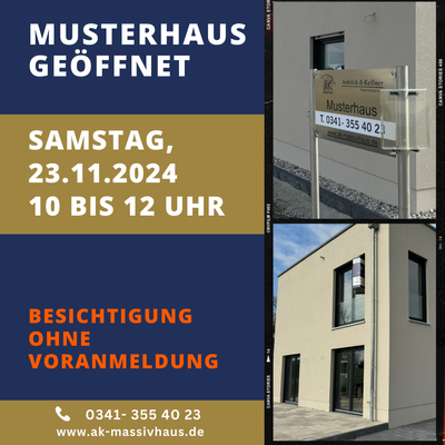 Musterhaus am Samstag geöffnet