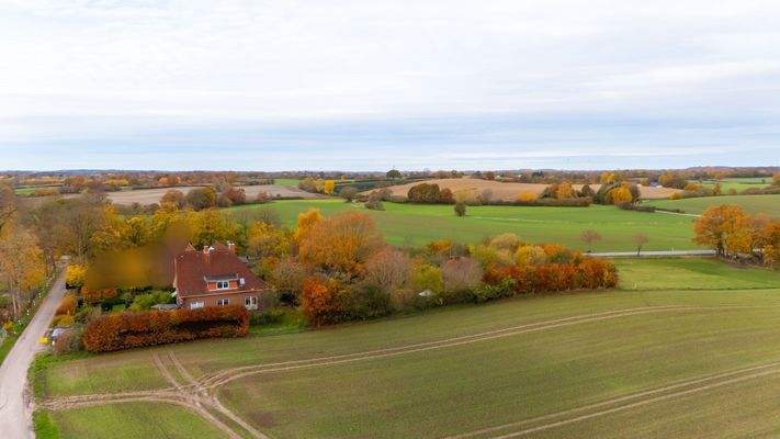 Luftbild über die Felder