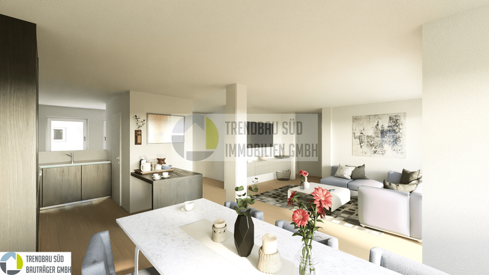 MFH, Ersingen_Visualisierung Innen_WHG 5