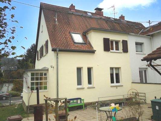 große Terrasse direkt am Haus