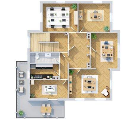 Grundriss Hochparterre