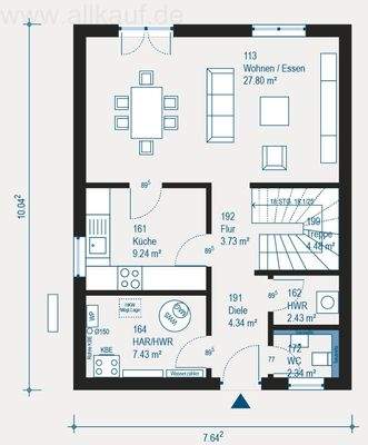 Grundriss Erdgeschoss