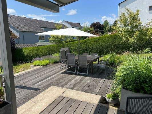 Blick auf die Terrassen