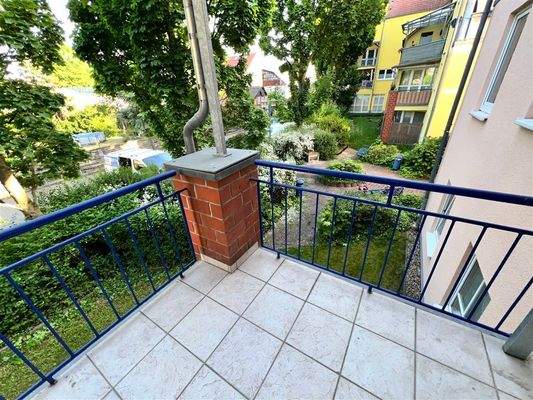 Überdachter Balkon