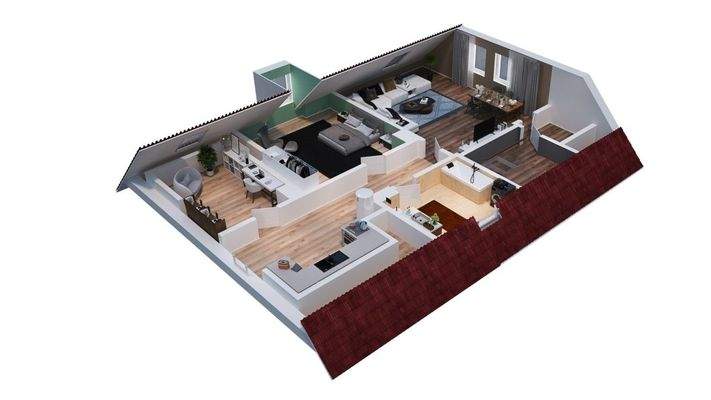 Grundriss Skizze - Wohnbeispiel