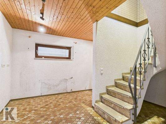 Zugang vom Haus in das Gartengeschoss