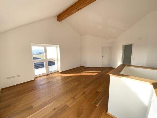 Offener Wohnraum unterm Dach