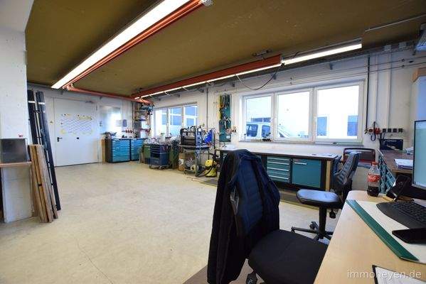 Werkstatt im Erdgeschoss (Neubau)