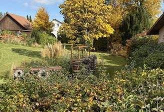 Blick ins Grundstück